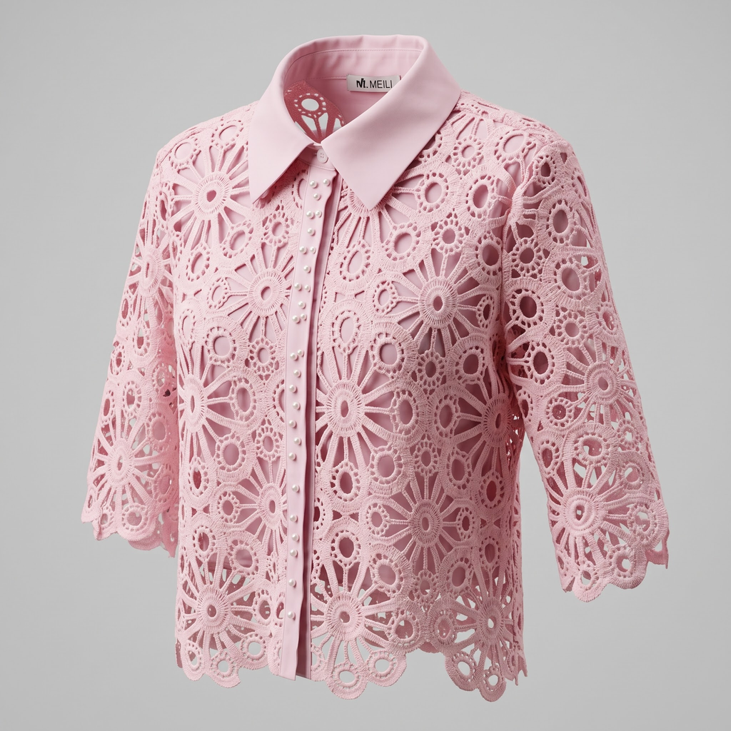 Blusa de torchon manga 3/4