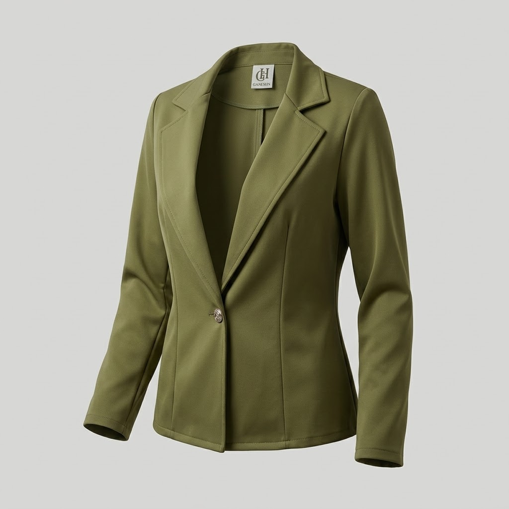 Blazer Clásico Verde Oliva de Botón