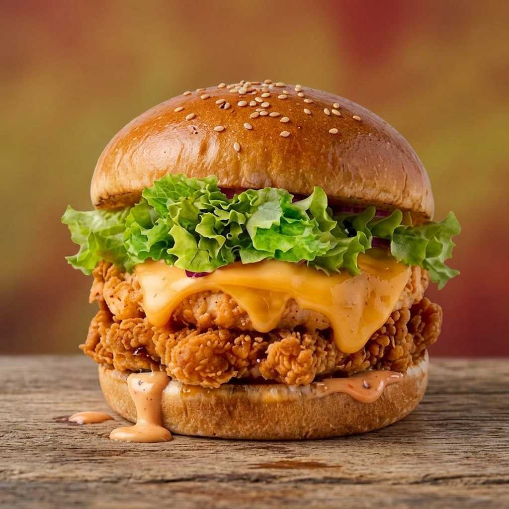 1 Hamburguesa de pollo crispy