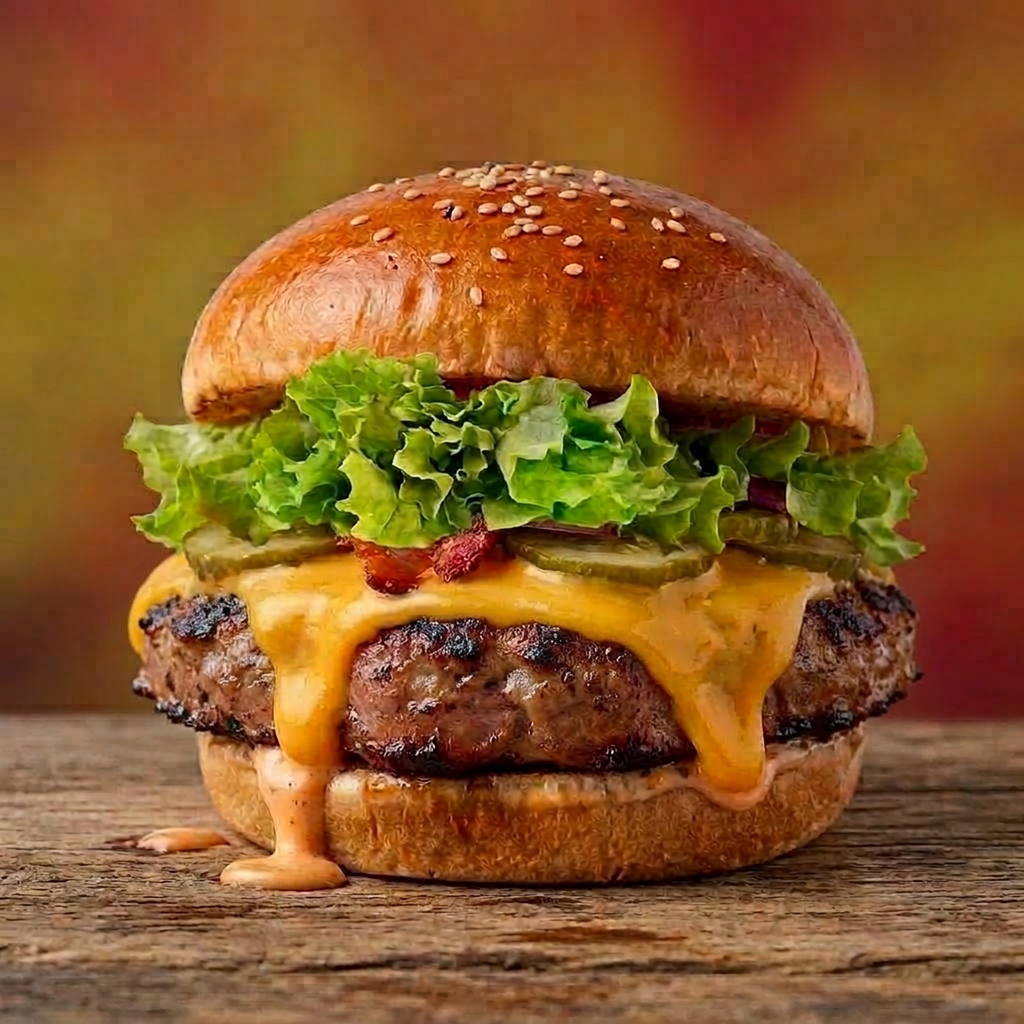 1 Hamburguesa de chuleta 