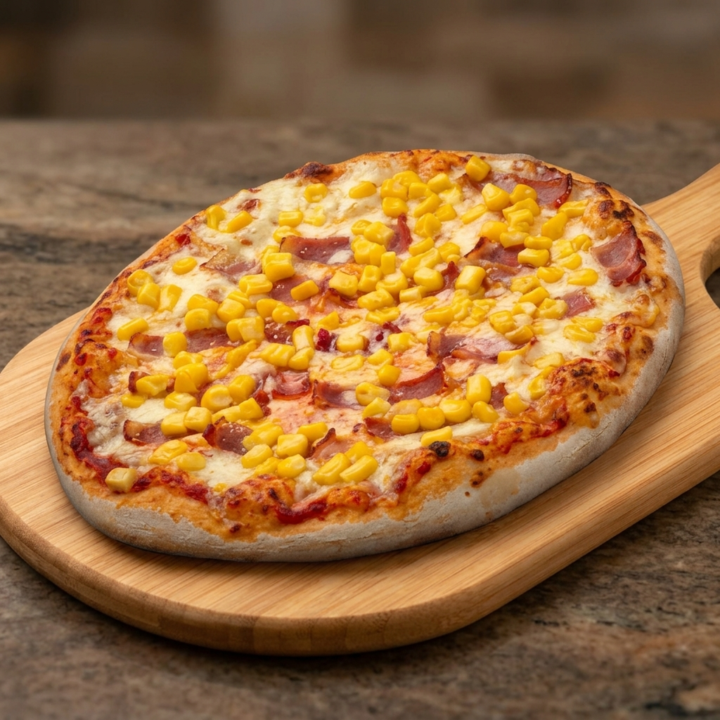 1 Pizza mediana de jamón y queso