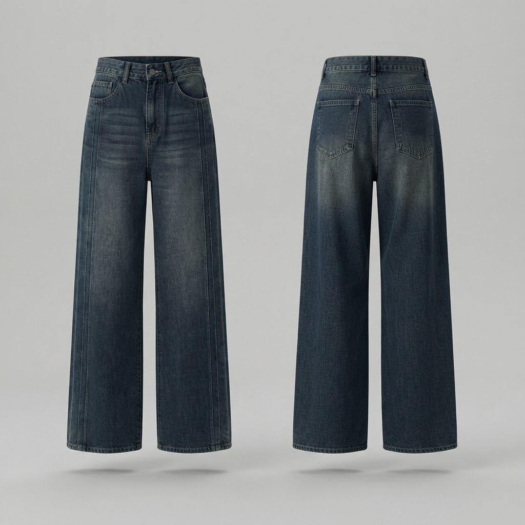 Pantalón Vaquero Wide-Leg 