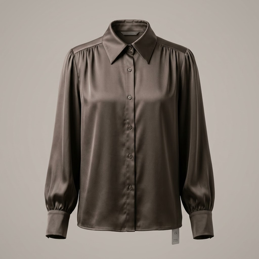 Blusa Camisera Satinada